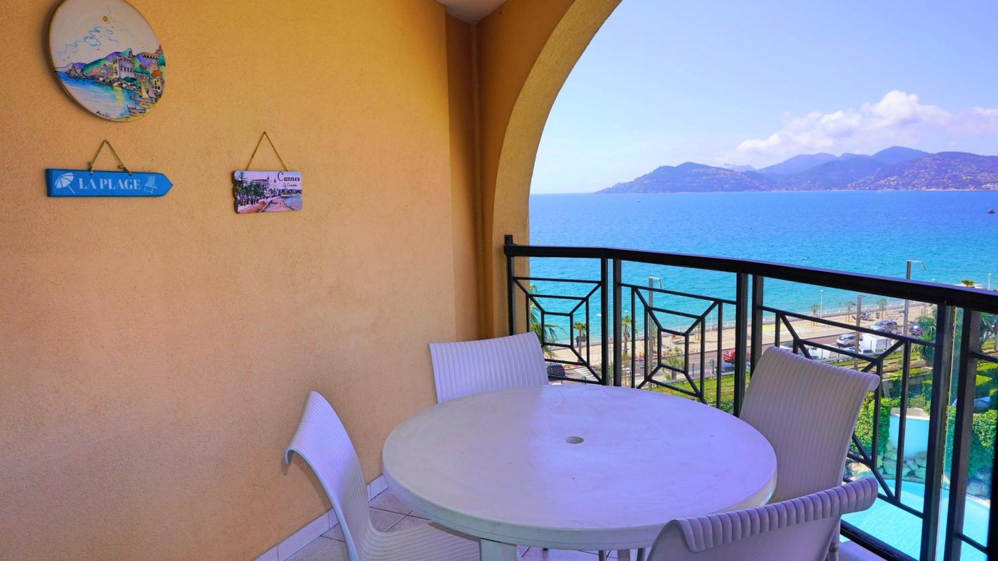 Appartement vue mer 4 personnes By Palmazur Cannes Extérieur photo
